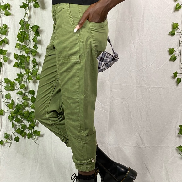 KHAKI DENIM PANTS - Picture 4 of 5